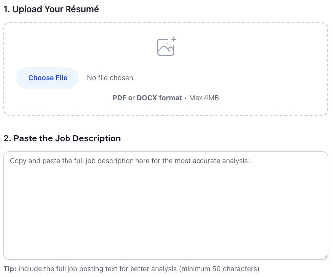 Drag-and-drop upload UI screenshot